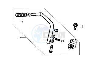 HUSKY - 125 cc drawing KICK STARTER