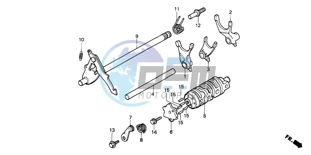 SHIFT DRUM/SHIFT FORK