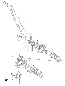 RM250 (E28) drawing KICK STARTER