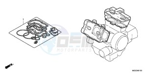 VFR1200FD VFR1200F UK - (E) drawing GASKET KIT A