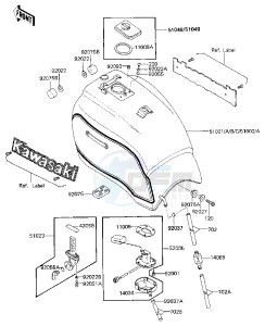 ZN 1300 A [VOYAGER] (A1-A4) [VOYAGER] drawing FUEL TANK