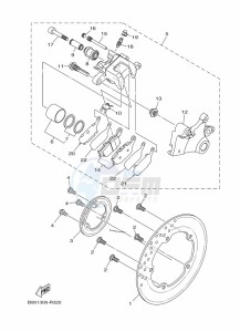 XSR900 MTM850 (BAE6) drawing REAR BRAKE CALIPER