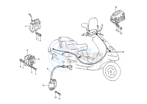 Hexagon 125-150 drawing Ignition Electrical Devices