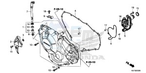 CRF1000G CRF1000 - Africa Twin Europe Direct - (ED) drawing RIGHT CRANKCASE COVER (CRF1000/CRF1000A)