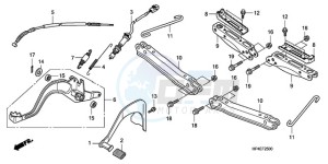 TRX420TM9 Australia - (U / 2WD) drawing PEDAL/STEP