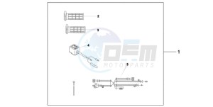 CBF1000SA France - (F / ABS CMF) drawing HEATED GRIPS