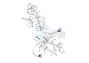 XVS DRAG STAR 650 drawing HANDLE SWITCH – LEVER