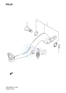 RM-Z450 (E19) drawing BRAKE PEDAL