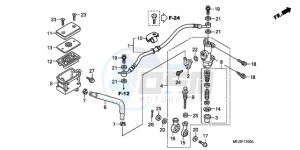 CBR600RRA Europe Direct - (ED) drawing REAR BRAKE MASTER CYLINDER (CBR600RR)