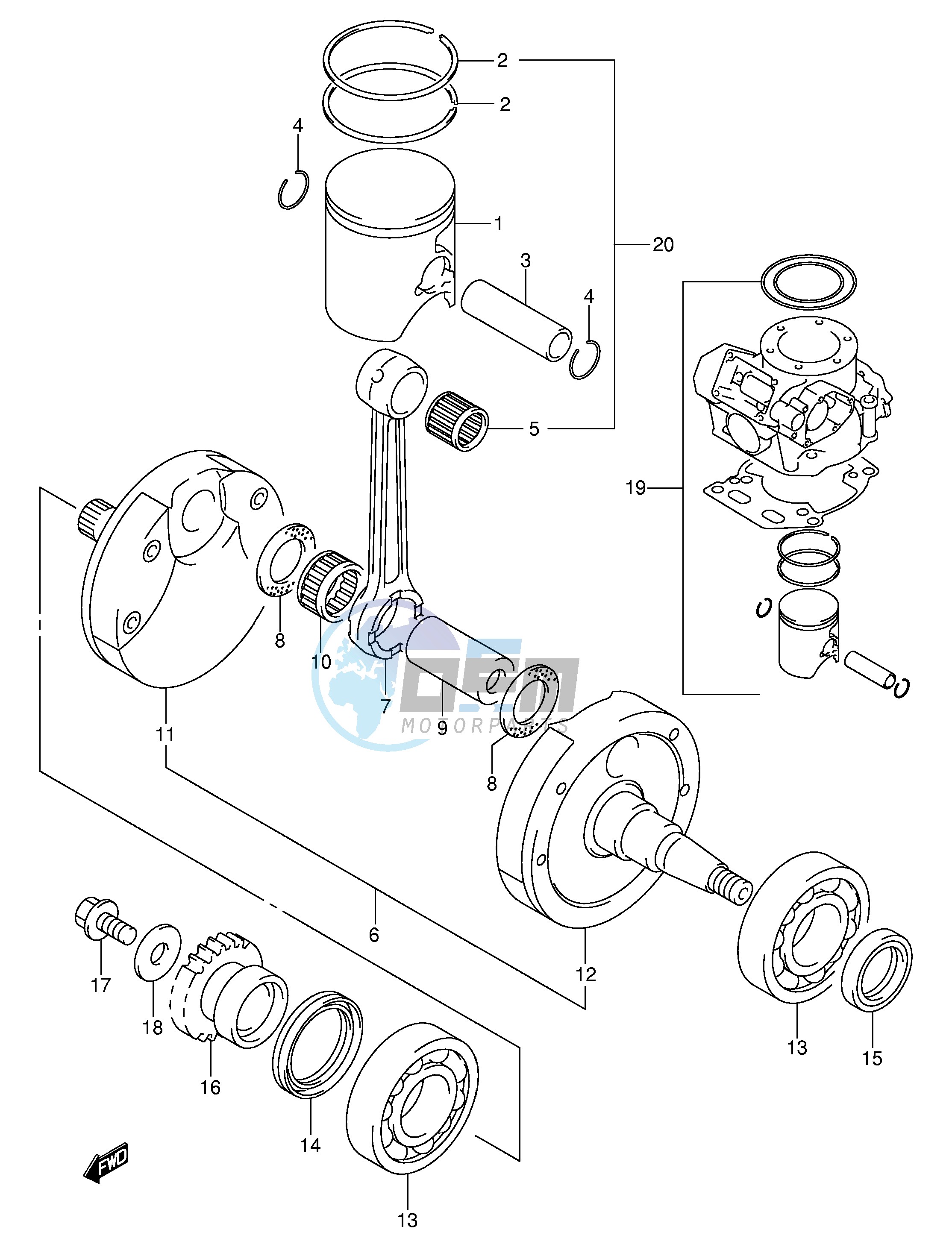 CRANKSHAFT (MODEL K1 K2)