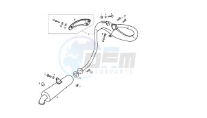 SENDA R X-RACE - 50 CC VTHSR1D1A EU2 drawing EXHAUST