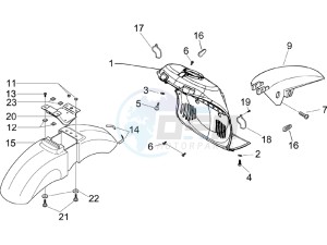 Beverly 500 (USA) USA drawing Wheel housing - Mudguard