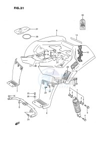 LT80 (P1) drawing REAR FENDER (MODEL L)