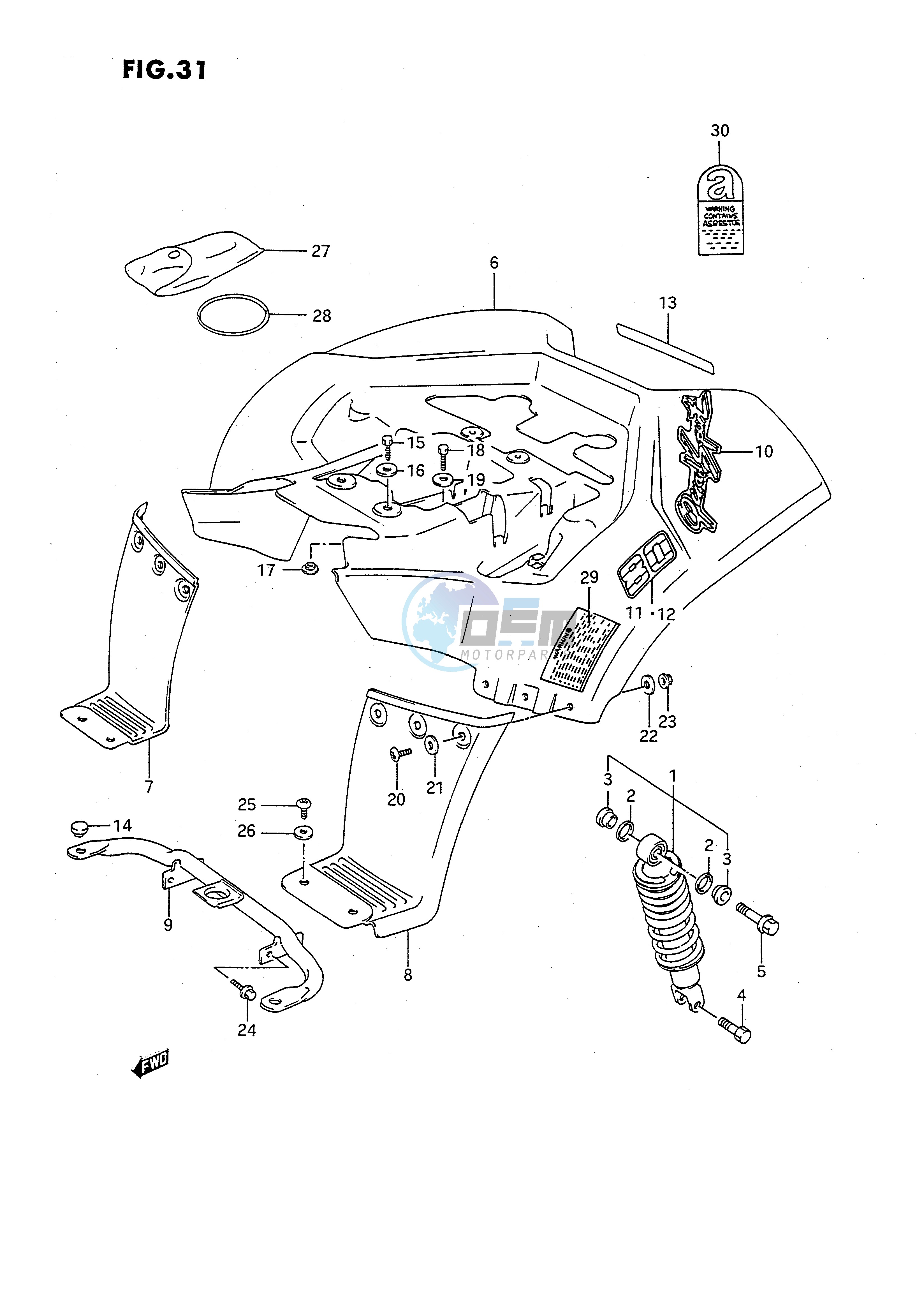 REAR FENDER (MODEL L)