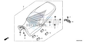 VFR1200XD CrossTourer - VFR1200X Dual Clutch 2ED - (2ED) drawing SEAT