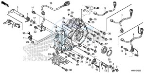 TRX420TM1H Europe Direct - (ED) drawing REAR CRANKCASE COVER