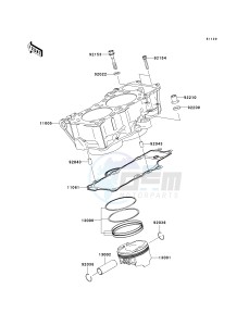 EX 650 C [NINJA 650R] (C9F) C9F drawing CYLINDER_PISTON-- S- -