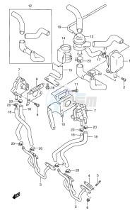 GSF1200 (E2) Bandit drawing SECOND AIR (GSF1200ST SV SW SX SY E18)