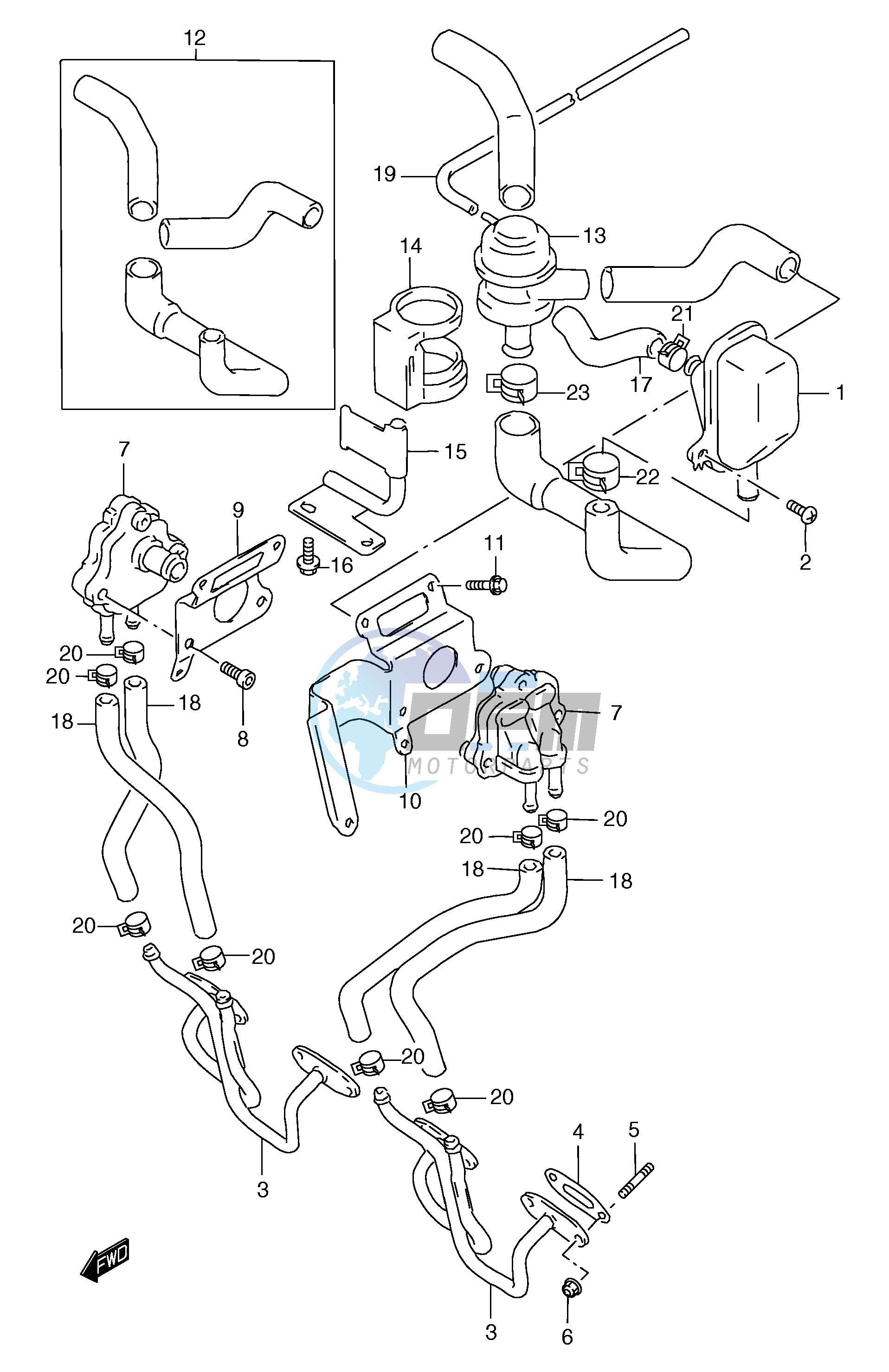 SECOND AIR (GSF1200ST SV SW SX SY E18)