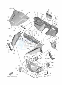 YXF850ES YX85FPSL (BAR2) drawing FRONT FENDER