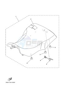 YFM450FWAD YFM45FGPD GRIZZLY 450 EPS (1CTP 1CTR 1CTS) drawing SEAT