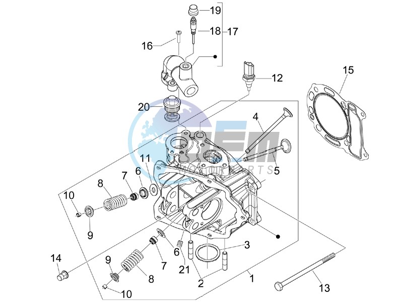 Cilinder head unit - Valve