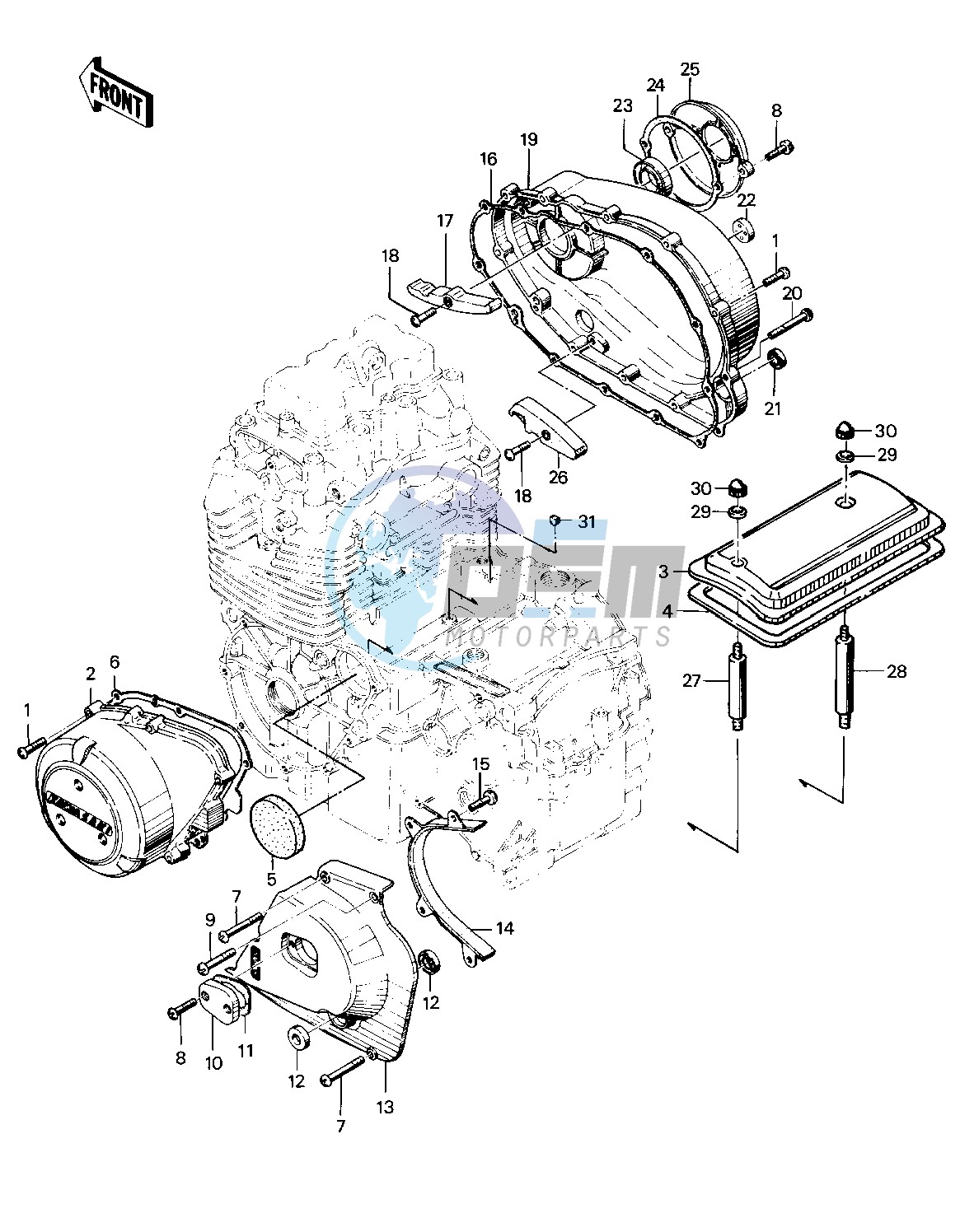 ENGINE COVERS -- 76-77 S2_S3- -