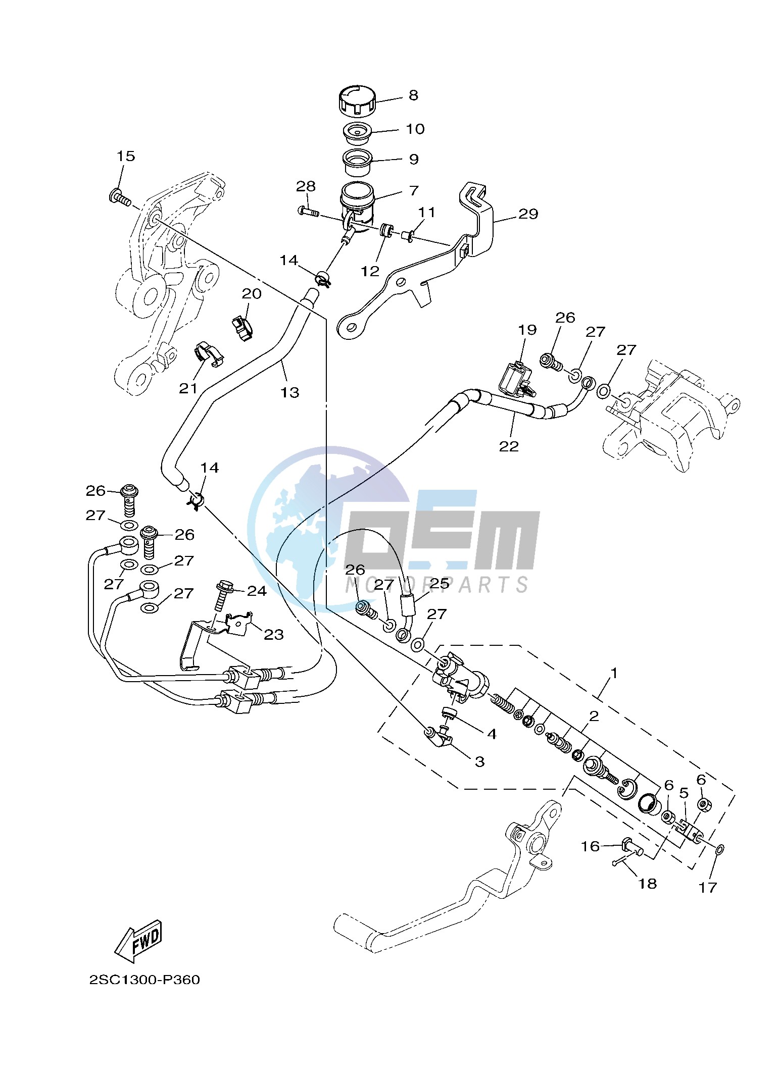 REAR MASTER CYLINDER