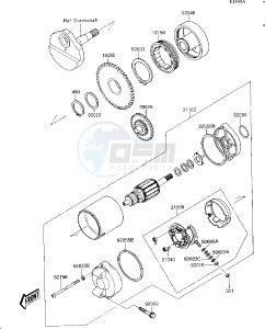 JS 300 A [300 SX] (A1-A5) [300 SX] drawing STARTER MOTOR-- JS300-A2- -