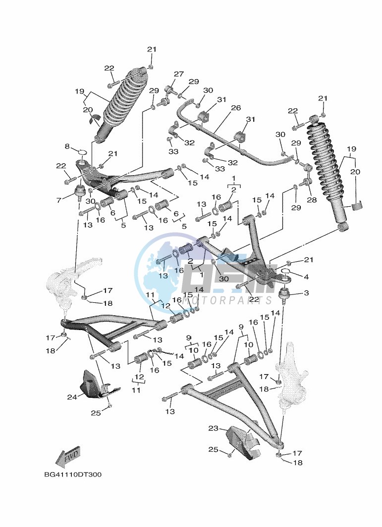 FRONT SUSPENSION & WHEEL