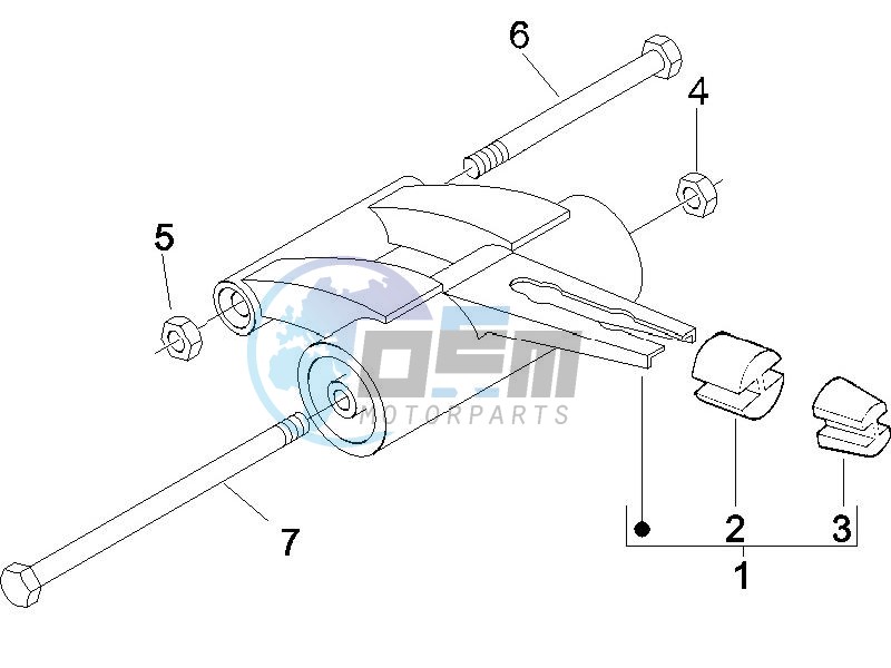 Swinging arm