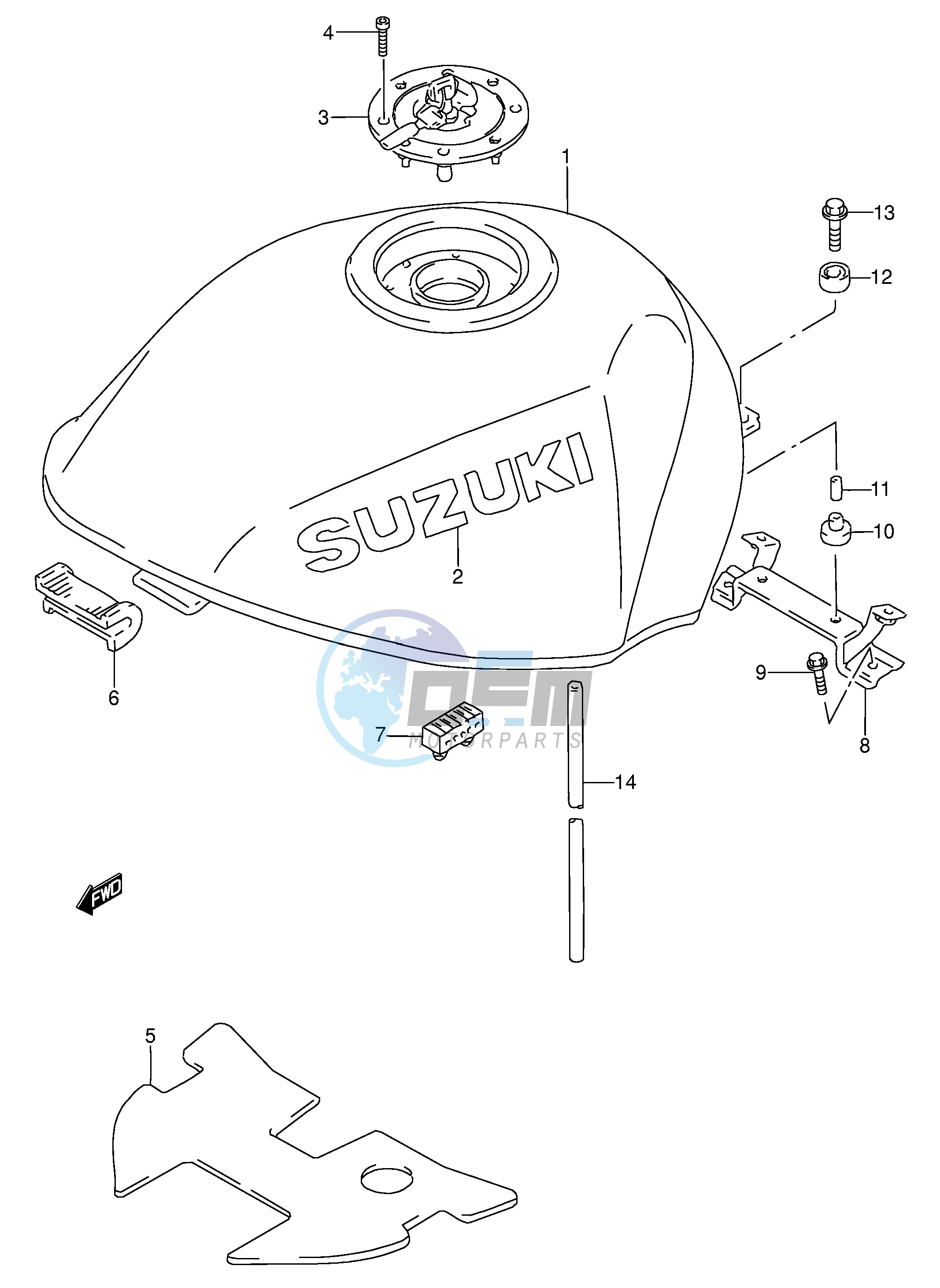 FUEL TANK (MODEL V)