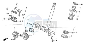 CB1300F1 CB1300SUPER FOUR drawing STEERING STEM