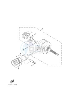 XC125E VITY (4P7A) drawing CRANKSHAFT & PISTON