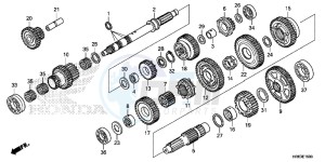 TRX500FA5F TRX500FA Europe Direct - (ED) drawing TRANSMISSION