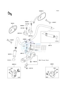 VN 1500 B [VULCAN 88 SE] (B1-B3) N7F drawing HANDLEBAR