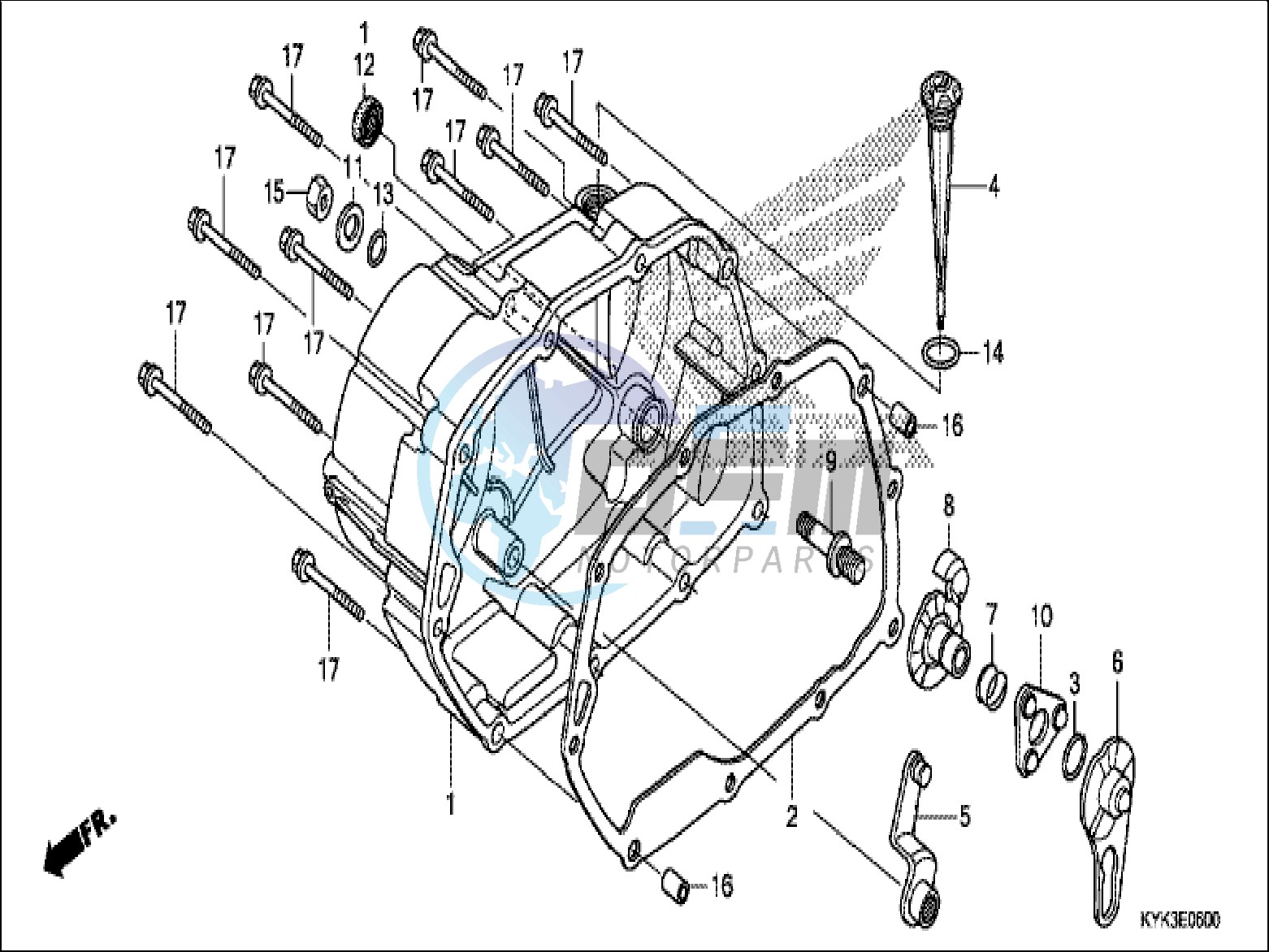 RIGHT CRANKCASE COVER