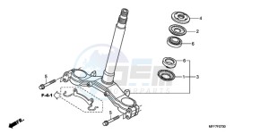 XL700VA9 UK - (E / ABS MKH SPC) drawing STEERING STEM