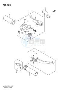 VL800 (E2) VOLUSIA drawing HANDLE LEVER