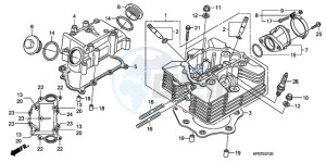 TRX500FPEA U / EC PS drawing CYLINDER HEAD