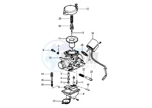 LIBERTY 4T 50 drawing Carburetor