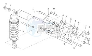 TUONO 1100 V4 RR E4 ABS (APAC) drawing Rear shock absorber