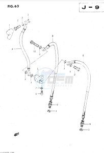 GSX500E (E39) drawing FRONT BRAKE HOSE (MODEL F)