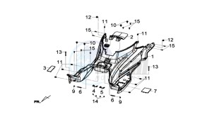 GTS 125I ABS drawing FOOTREST