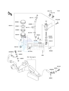 ER 650 C [ER-6N](9F) C9F drawing REAR MASTER CYLINDER