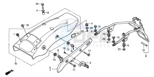 VT600CD drawing REAR FENDER (2)