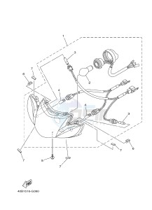 T110C (1DU8) drawing COWL HEADLIGHT