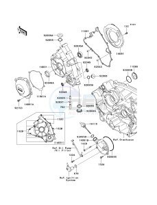 KRF 750 A [TERYX 750 4X4] (A8F) A8F drawing ENGINE COVER-- S- -