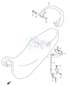 GSX750F (E2) drawing SEAT