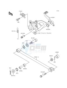 ZX 750 J [NINJA ZX-7] (J1-J2) [NINJA ZX-7] drawing BRAKE PEDAL